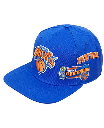 Мужская бейсболка Snapback Royal New York Knicks Championship Capsule Post