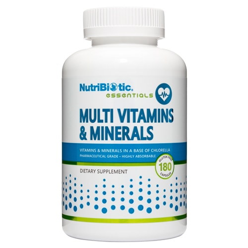 Мультивитамины и минералы - 180 капсул - NutriBiotic NutriBiotic