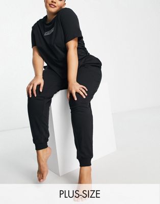 Черные спортивные штаны Calvin Klein Plus Size Reimagined Heritage Calvin Klein