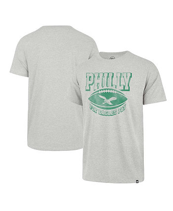Мужская серая рваная футболка Philadelphia Eagles Regional Franklin '47 Brand