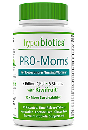Hyperbiotics PRO-Moms® -- 5 миллиардов КОЕ - 30 таблеток пролонгированного действия Hyperbiotics