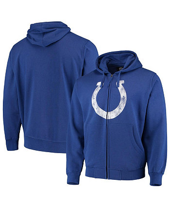 Men's Royal Indianapolis Colts Primary Logo Full-Zip Hoodie G-III Sports by Carl Banks
