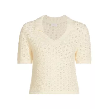 Cotton Short-Sleeve Sweater NAADAM