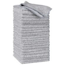Gray Microfiber Cleaning Cloths, Ultra Soft Absorbent Lint Free Cleaning Rags 24 Pack 12&#34; X 12&#34; Unique Bargains