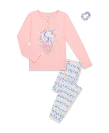 Топ и брюки для маленьких девочек с резинкой для волос, комплект из 3 предметов Max & Olivia