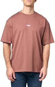 HUGO Men's Small Logo Block Cotton T-Shirt Hugo