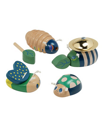 Folklore Bug Quartet Musical Wooden Toy Set, 4 Piece Manhattan Toy