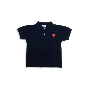 Рубашка-поло с логотипом Little Kid Comme des Garcons Play