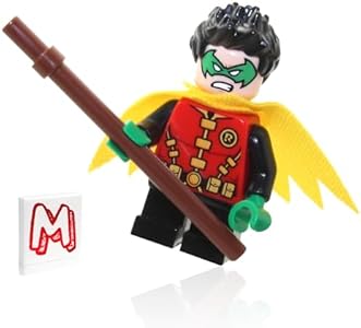 Минифигурка Робина из вселенной DC — с жёлтым плащом и посохом, 3.8 см, LEGO детали Lego