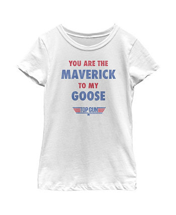 Girl's Top Gun You Are the Maverick to My Goose Child T-Shirt Paramount Pictures