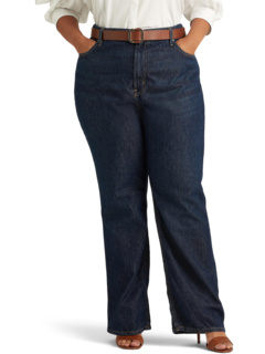 Свободные прямые джинсы больших размеров с высокой посадкой Ralph Lauren