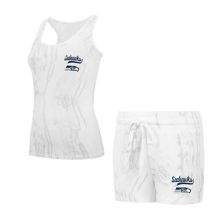 Women's Concepts Sport Seattle Seahawks Quartz Hacci Knit Tank Top & Shorts Sleep Set Unbranded