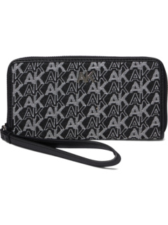 Тонкая молния вокруг логотипа AK с ремешком на запястье Anne Klein