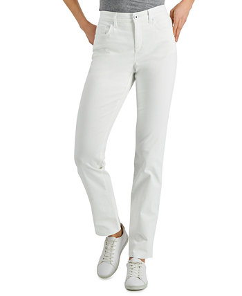 Прямые джинсы Curvy-Fit с высокой посадкой, созданные для Macy's Style & Co