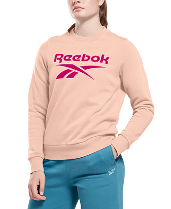 Женская флисовая толстовка с круглым вырезом и логотипом Identity Reebok