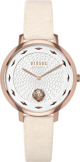 Женские часы Versace La Villette с кожаным ремешком, 36 мм x 9,4 мм Versus Versace
