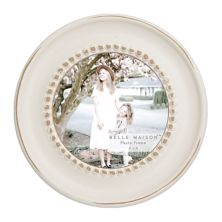 Belle Maison Distressed White Round Table Top Frame Belle Maison
