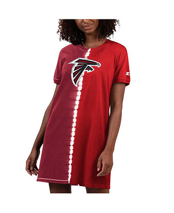 Women's Red Atlanta Falcons Ace Tie-Dye T-shirt Dress Starter