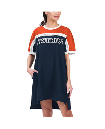 Женское темно-синее оранжевое платье-кроссовки Houston Astros Circus Catch G-III