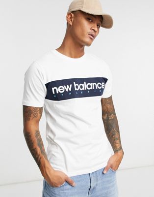 Белая футболка с линейным логотипом New Balance New Balance