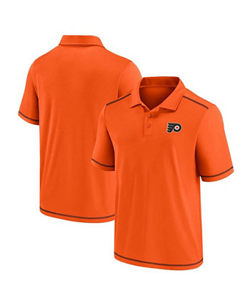 Мужская футболка-поло с логотипом Philadelphia Flyers Primary Logo Orange Fanatics