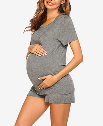 Женский пижамный комплект для беременных с короткими рукавами Lima, 2 предмета Savi Mom