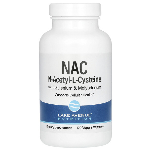 N-Acetyl-L-Cysteine - 600 мг - 120 капсул - Lake Avenue Nutrition Lake Avenue Nutrition
