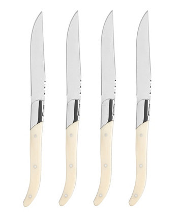 Набор из 4 ножей Laguiole из нержавеющей стали с ручками для стейков Connoisseur French Home