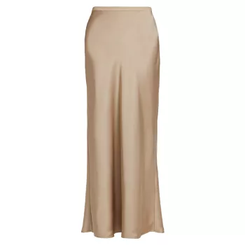 Bar Silk Floor-Length Skirt ANINE BING