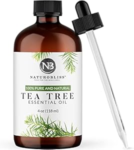 NaturoBliss 100% Pure Basil Essential Oil Therapeutic Grade Premium Quality (4 fl. oz) with Glass Dropper, Perfect for Aromatherapy NaturoBliss