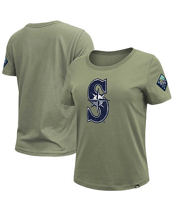 Зеленая женская футболка с матчем всех звезд MLB Seattle Mariners 2023 New Era