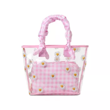 Прозрачная сумка-тоут для девочек Daisy Love; Косметичка IScream