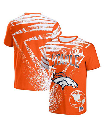 Мужская футболка с коротким рукавом NFL X Staple Orange Denver Broncos Team Slogan с принтом по всей поверхности NFL
