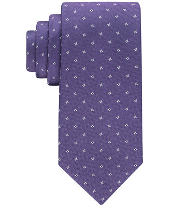 Мужской галстук со звездами в горошек и узором «елочка» Calvin Klein