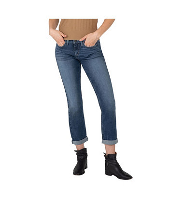 Женские узкие прямые джинсы Curvy средней посадки со средней посадкой Silver Jeans Co.