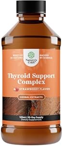 High Absorption Thyroid Support Supplement - Vegan Liquid (Жидкость) Iodine Supplements for Thyroid Support for Women and Men with Myo-Inositol Selenium and Stinging Nettle for Enhanced Energy and Focus Natures Craft