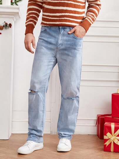 SHEIN Рваные джинсы для мужчины SHEIN