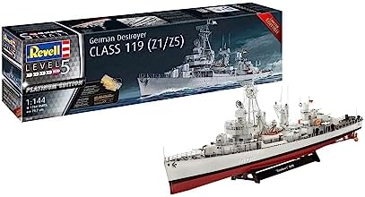 Revell 05179 Destroyer Class 119 (Z1/Z5) Platinum Edition 1:144 Scale Unbuilt/Unpainted Plastic Model Kit Revell