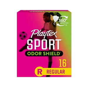 Playtex Sport Odor Shield Tampons, Regular, 16ct Playtex