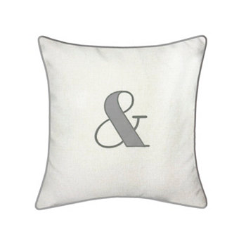 Праздничная подушка с вышивкой и аппликацией "&" Edie@Home