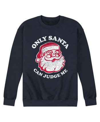 Мужская флисовая футболка Only Santa Can Judge AIRWAVES