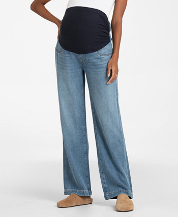 Женские джинсы для беременных со средней выпуклостью и широкими штанинами Seraphine