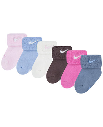 Носки с несколькими логотипами для мальчиков и девочек, упаковка из 6 шт. Nike