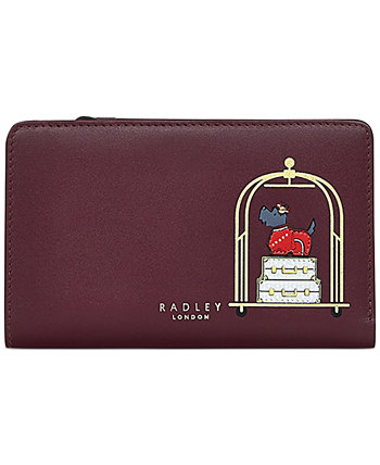 Кожаный кошелек двойного сложения Bellboy среднего размера Radley London