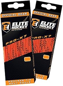 Elite Hockey Pro X7 Wide Cotton Hockey Skate Laces - SET of 2 Pairs Elite Hockey