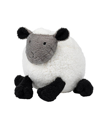 Sleepy Sheep Plush White/Black/Gray Sheep Stuffed Animal Toy - Wooly Lambs & Ivy