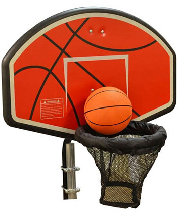 Баскетбольное кольцо на батуте с U-образным креплением и мячом Jumpking