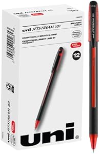 Uni-ball 1768011 Jetstream 101 Ball Point Pens, Bold Point, Black Ink, 12-Count Uni-Ball