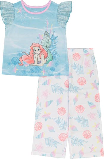 Пижамный комплект из 2 предметов с принтом Disney Little Mermaid AME