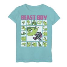 Девочки 7–16 DC Comics Graphic Teen Titans Go! Футболка Beast Boy Box Up с рисунком DC Comics